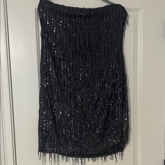 wild fable Dresses & Skirts - Black Sequin Fringe Tubular Skirt - Women